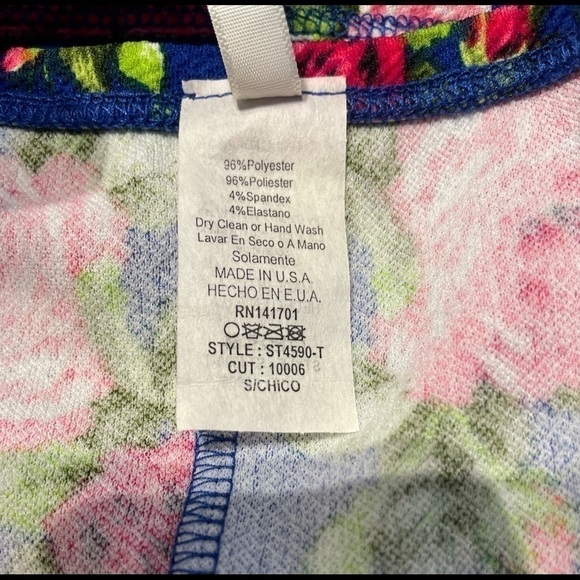 FLORAL Crop Top NWOT - Picture 5 of 7